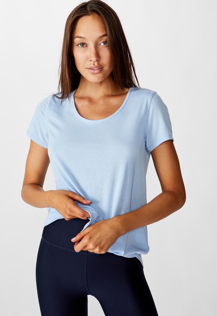 Cotton On - Maternity gym T-shirt - sky blue