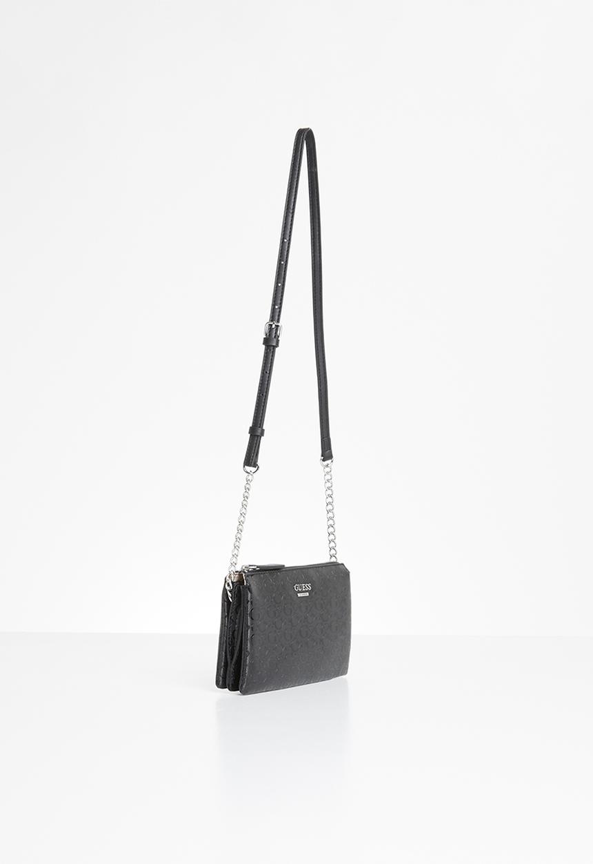 GUESS - Campos mini zip clutch - black