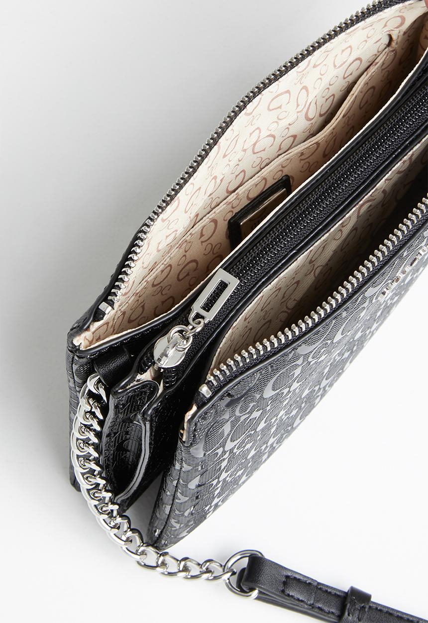 GUESS - Campos mini zip clutch - black