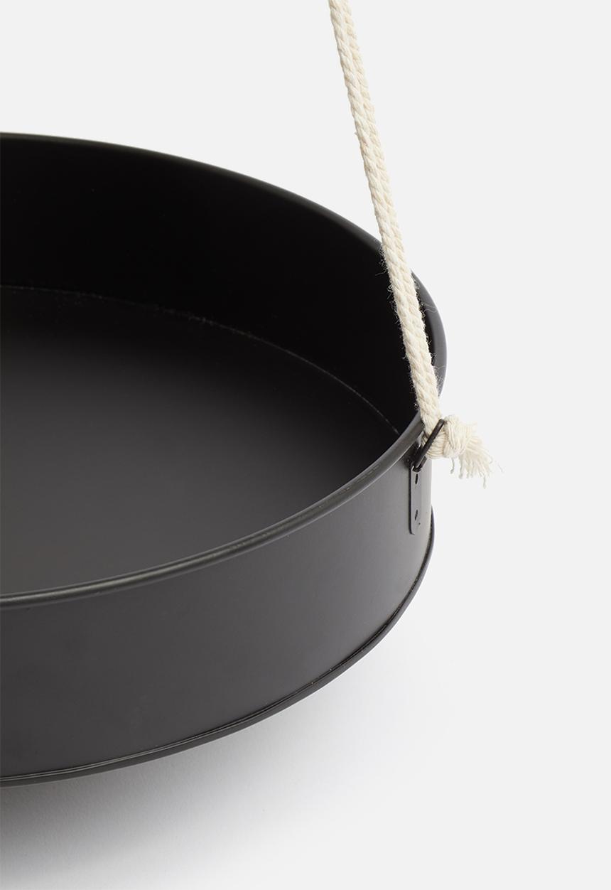 H&S - Sienna hanging planter - black