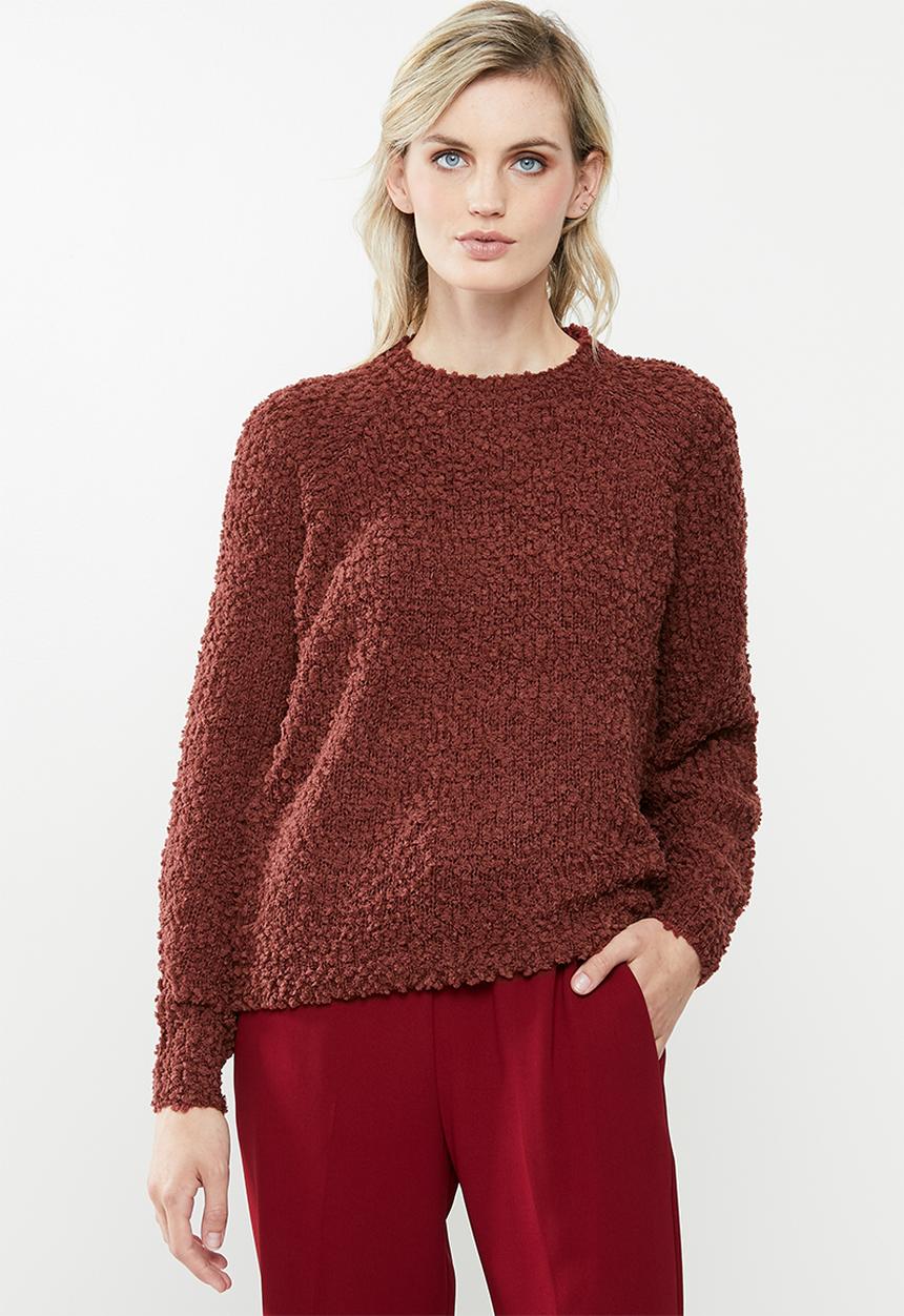 Vero Moda - Agnes o-neck blouse - brown