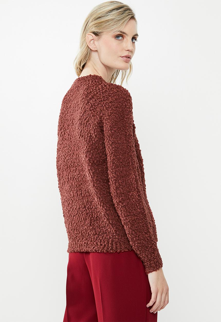 Vero Moda - Agnes o-neck blouse - brown