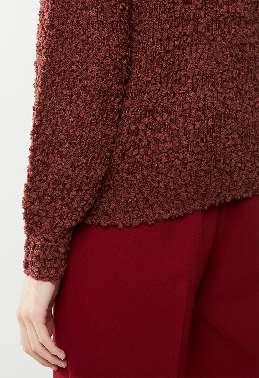 Vero Moda - Agnes o-neck blouse - brown