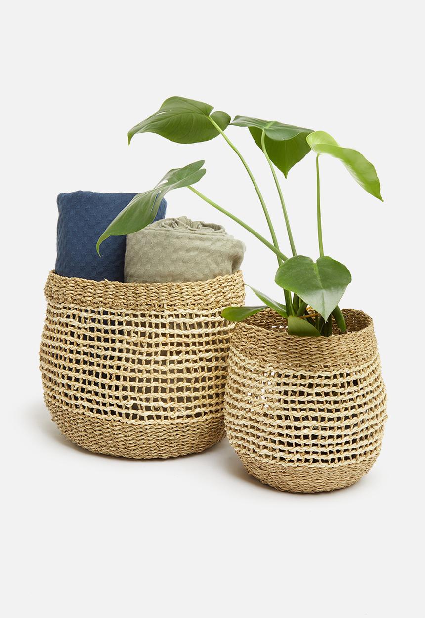 H&S - Layla basket set - natural