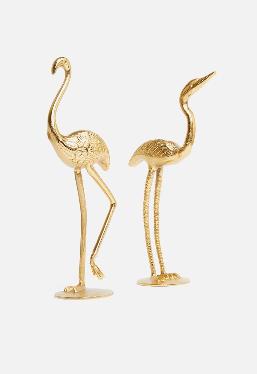 H&S - Flamingo ornament - gold