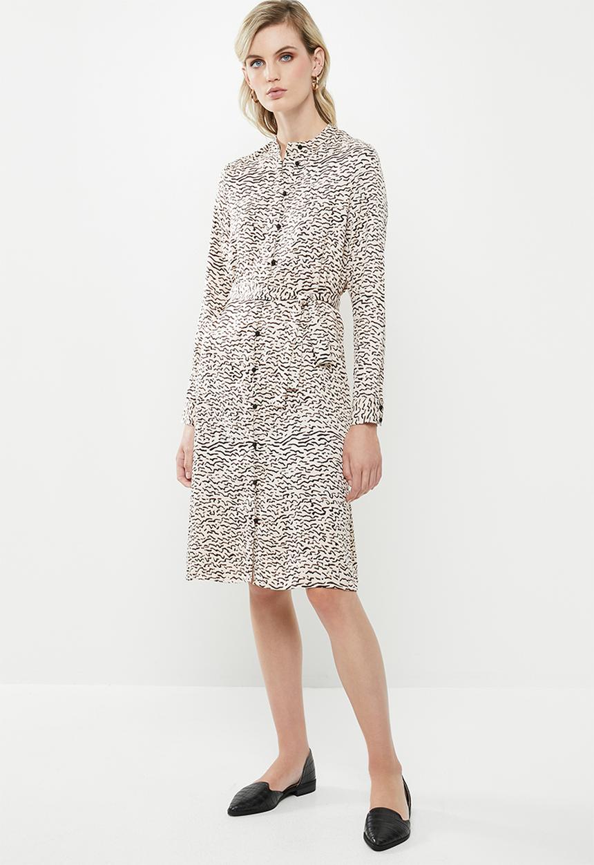Vero Moda - Tessa shirt dress - neutral & black 