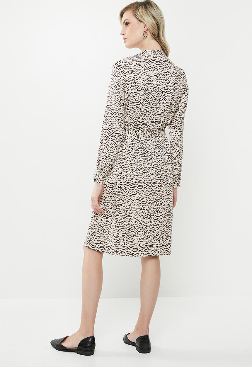 Vero Moda - Tessa shirt dress - neutral & black 