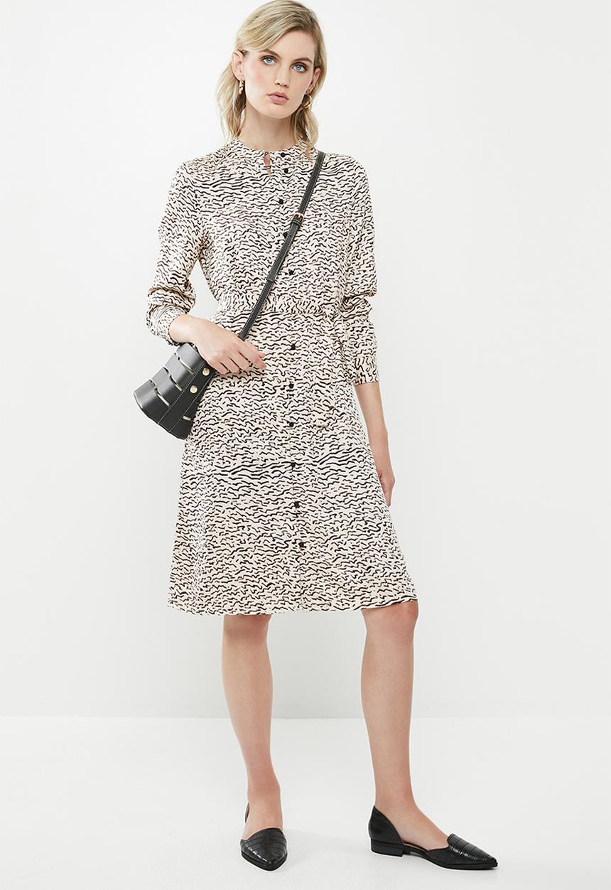Vero Moda - Tessa shirt dress - neutral & black 