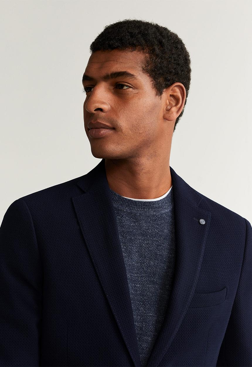 MANGO - Mia button blazer - navy