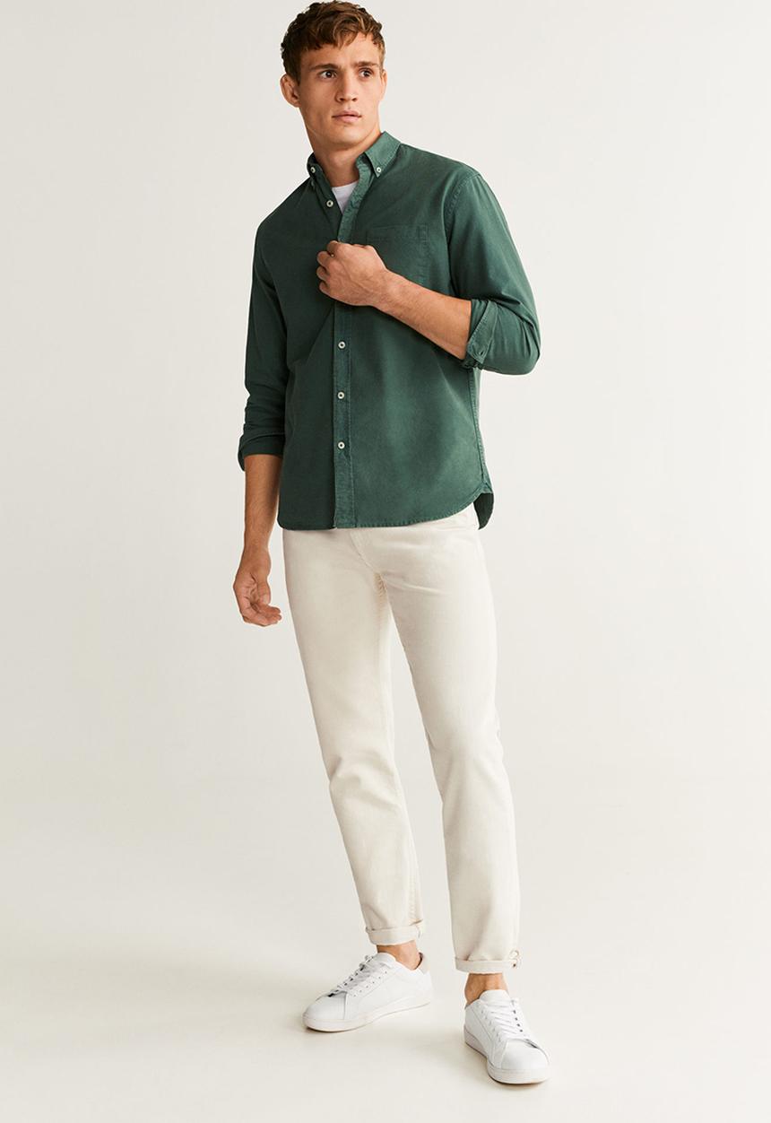 MANGO - Oxdye shirts - green