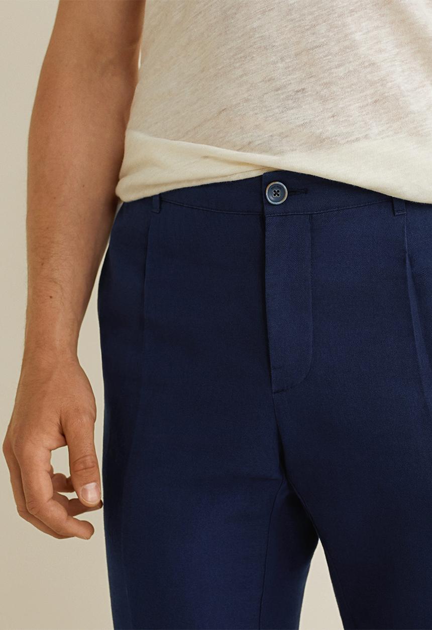 MANGO - Vibes pants - navy
