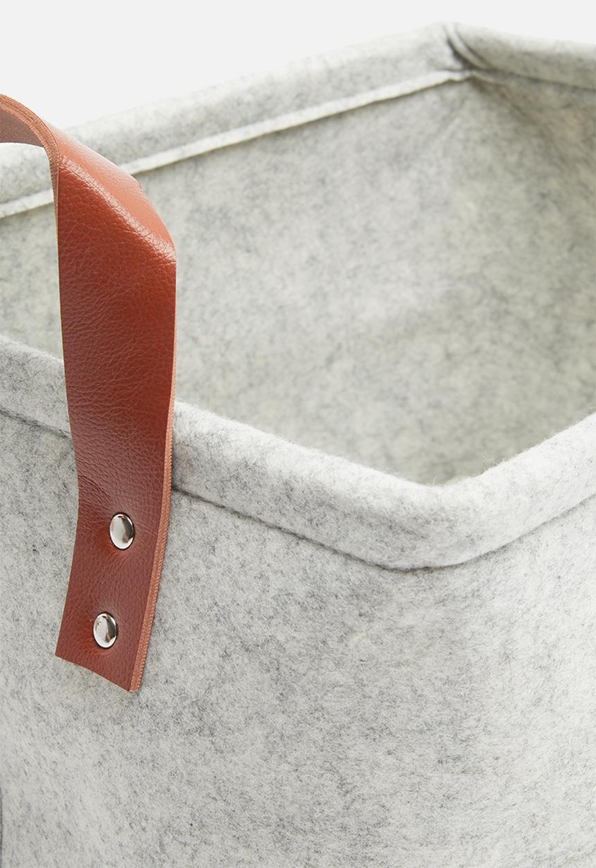 H&S - Felt rec storage basket - grey