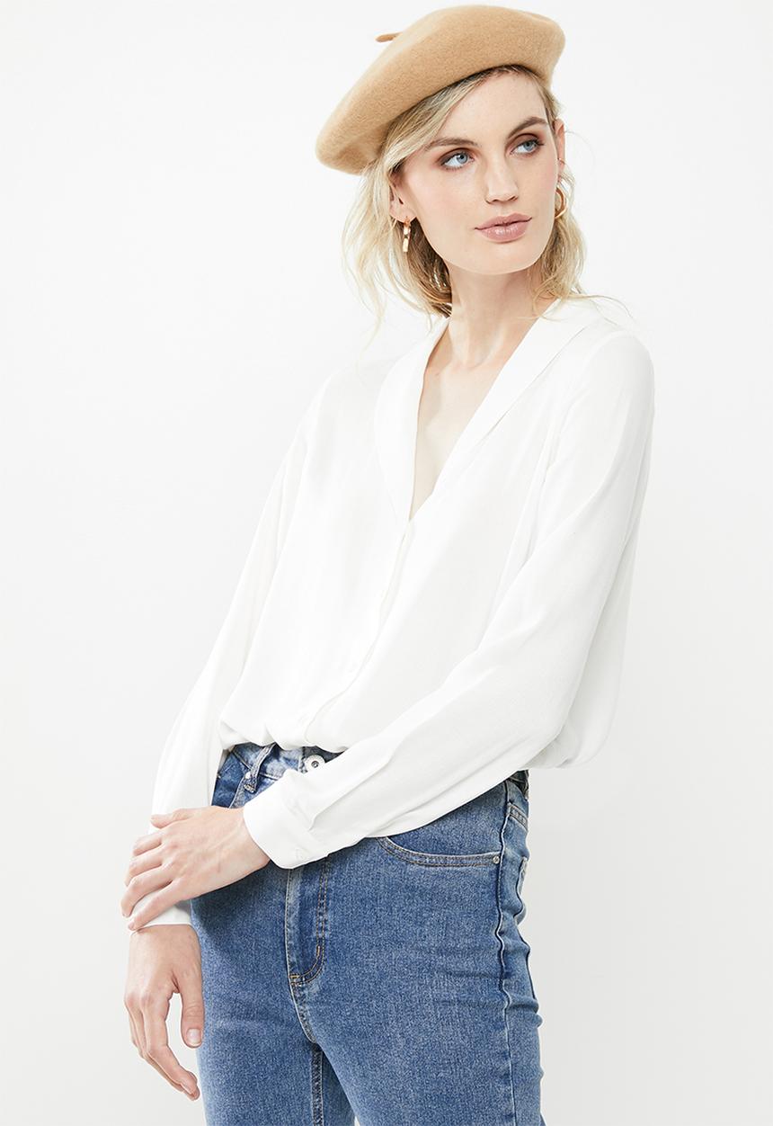 Vero Moda - Jordan long sleeve shirt - white