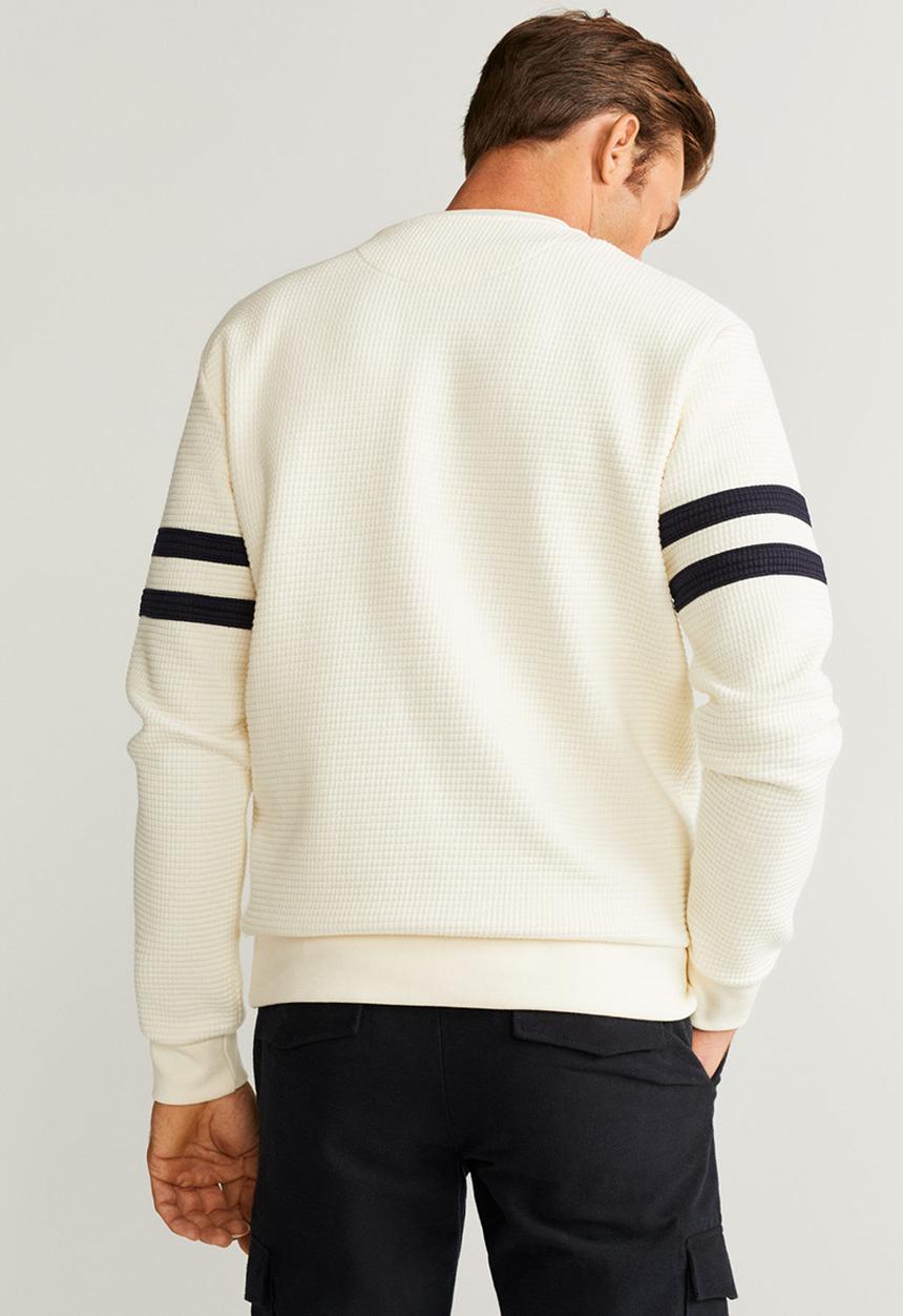 MANGO - Berlin sweat top - off-white