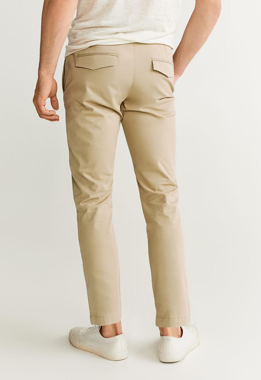 MANGO - Prato pants - stone