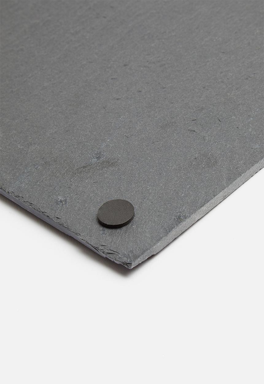Excellent Houseware - Slate serving platter - charcoal