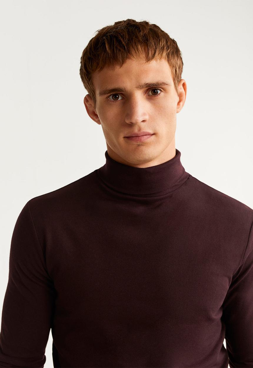 MANGO - Luton T-shirt - burgundy