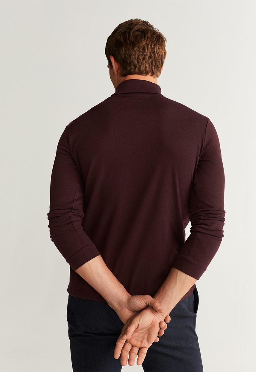 MANGO - Luton T-shirt - burgundy