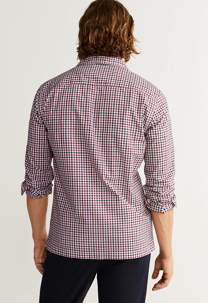 MANGO - Idoia shirts - red & blue