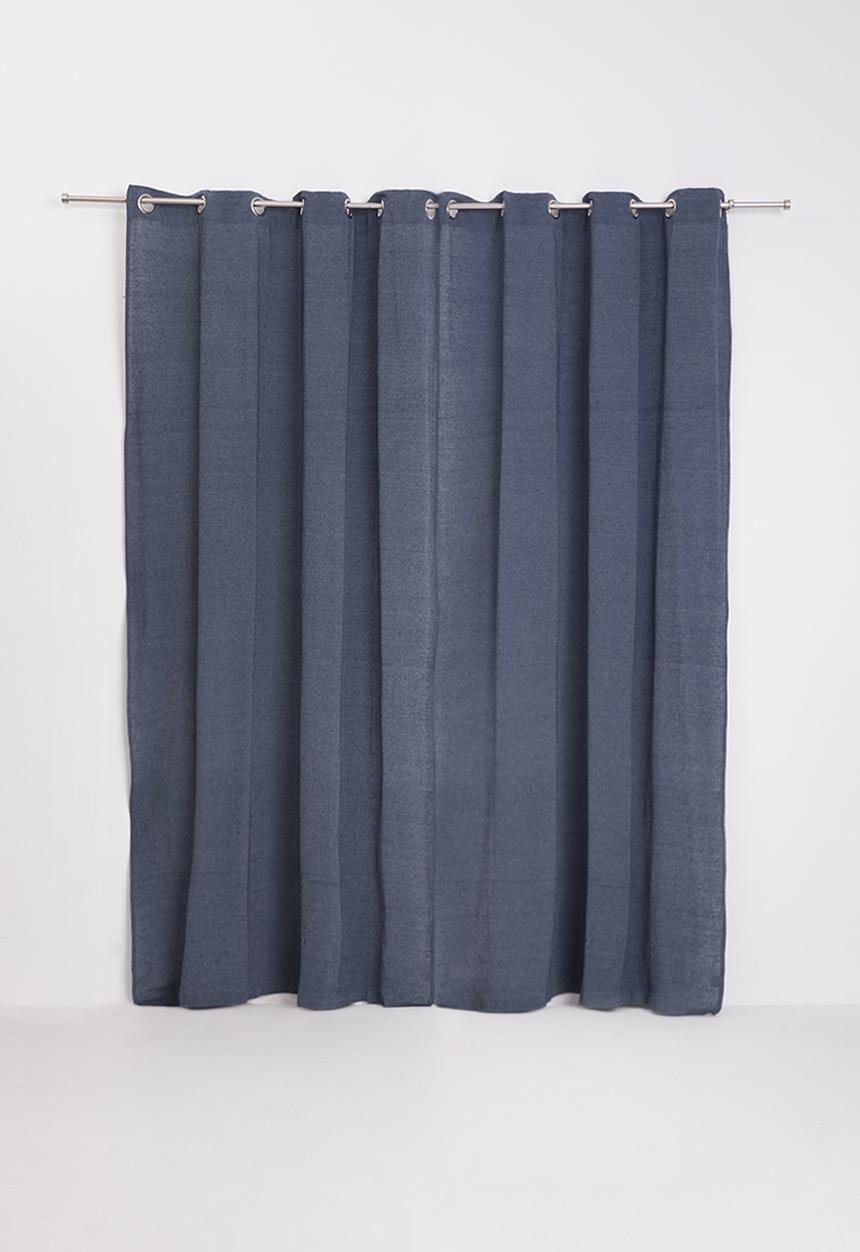 H&S - Rey eyelet curtain - navy