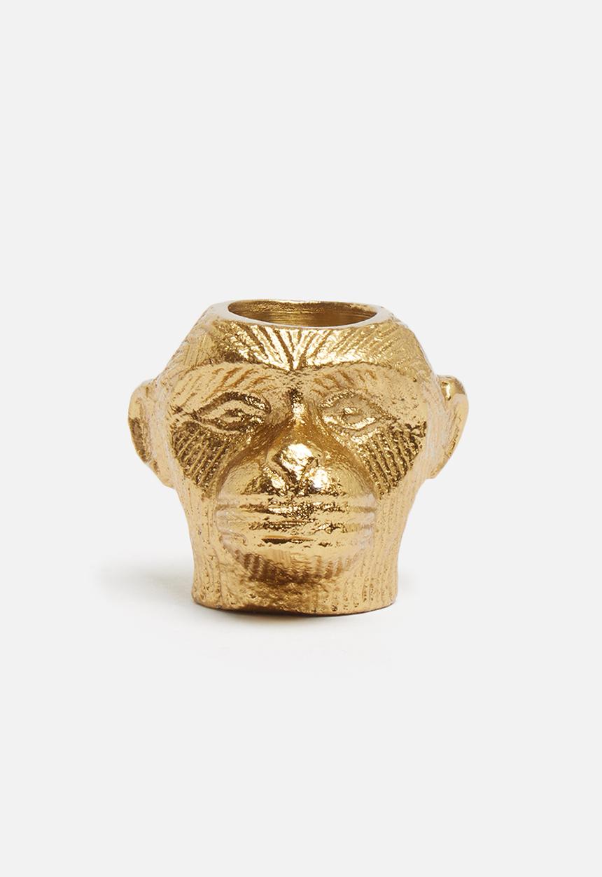 H&S - Animal dinner candle holder - monkey