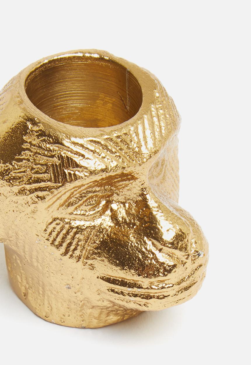 H&S - Animal dinner candle holder - monkey