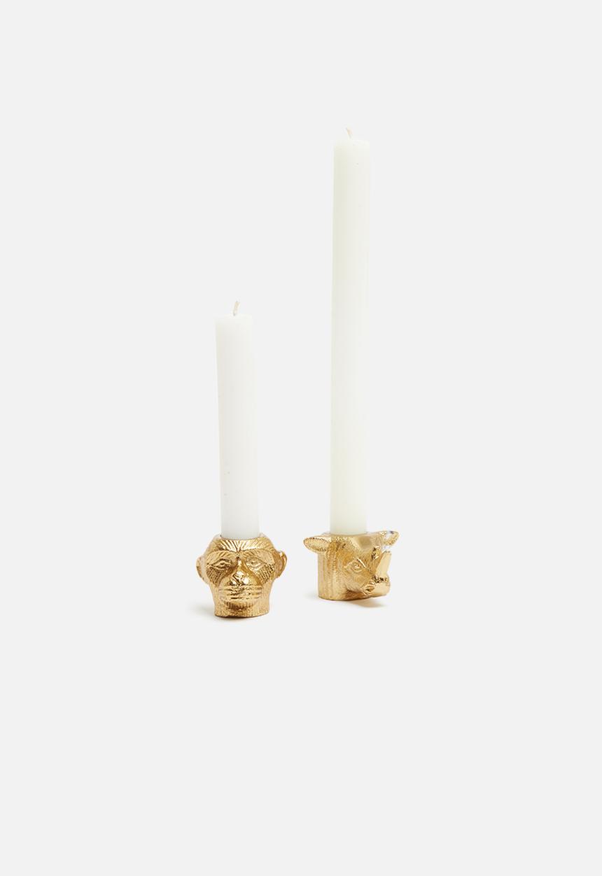 H&S - Animal dinner candle holder - monkey
