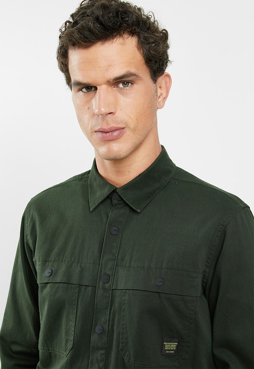 Only & Sons - Gavin long sleeve twill workwear overshirt - khaki