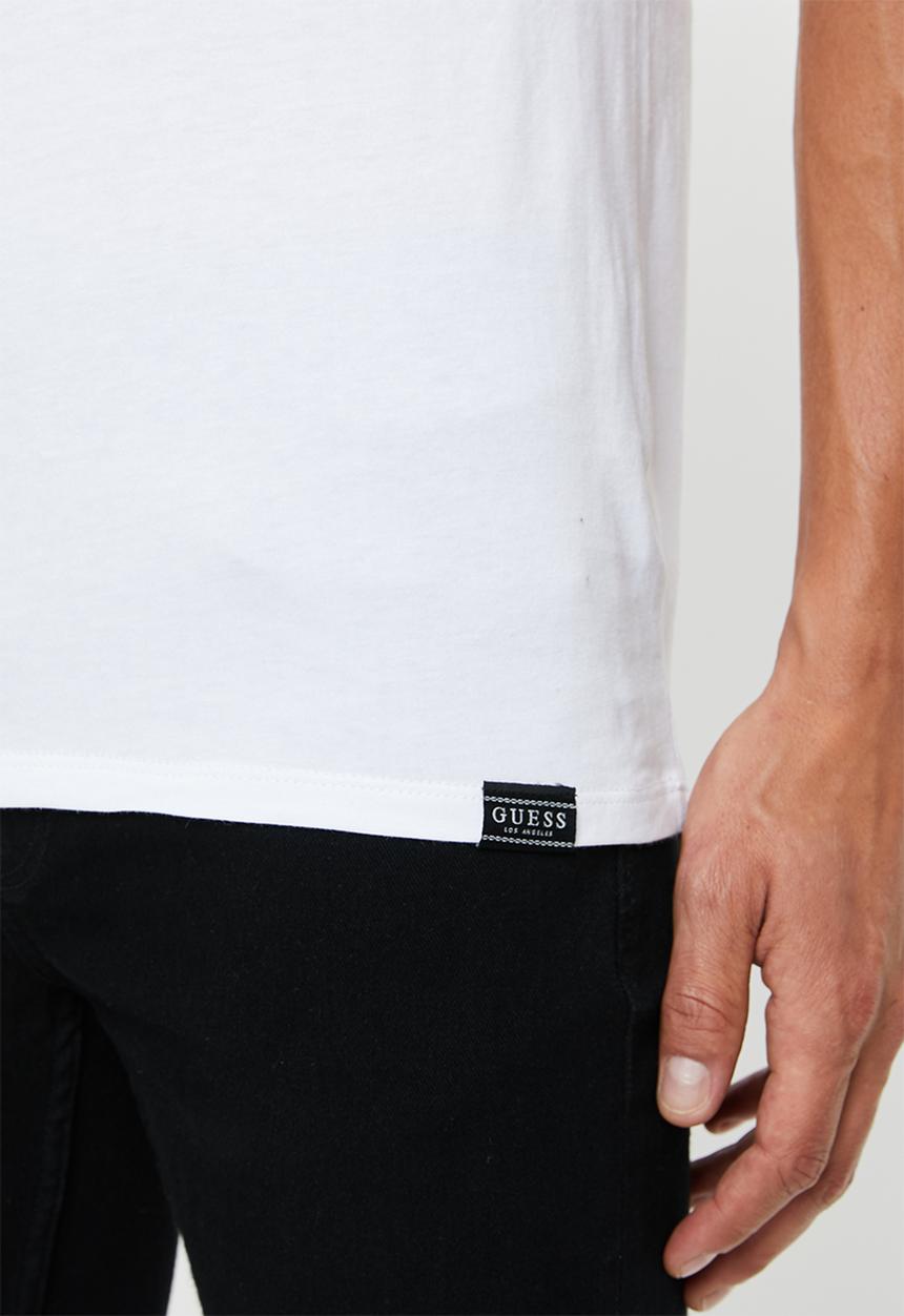 GUESS - Guess tape triangle tee - white