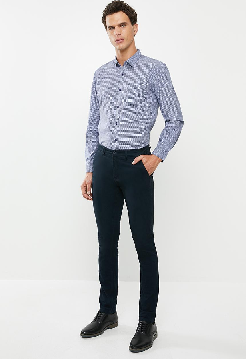 STYLE REPUBLIC - Bubble long sleeve shirt - blue 