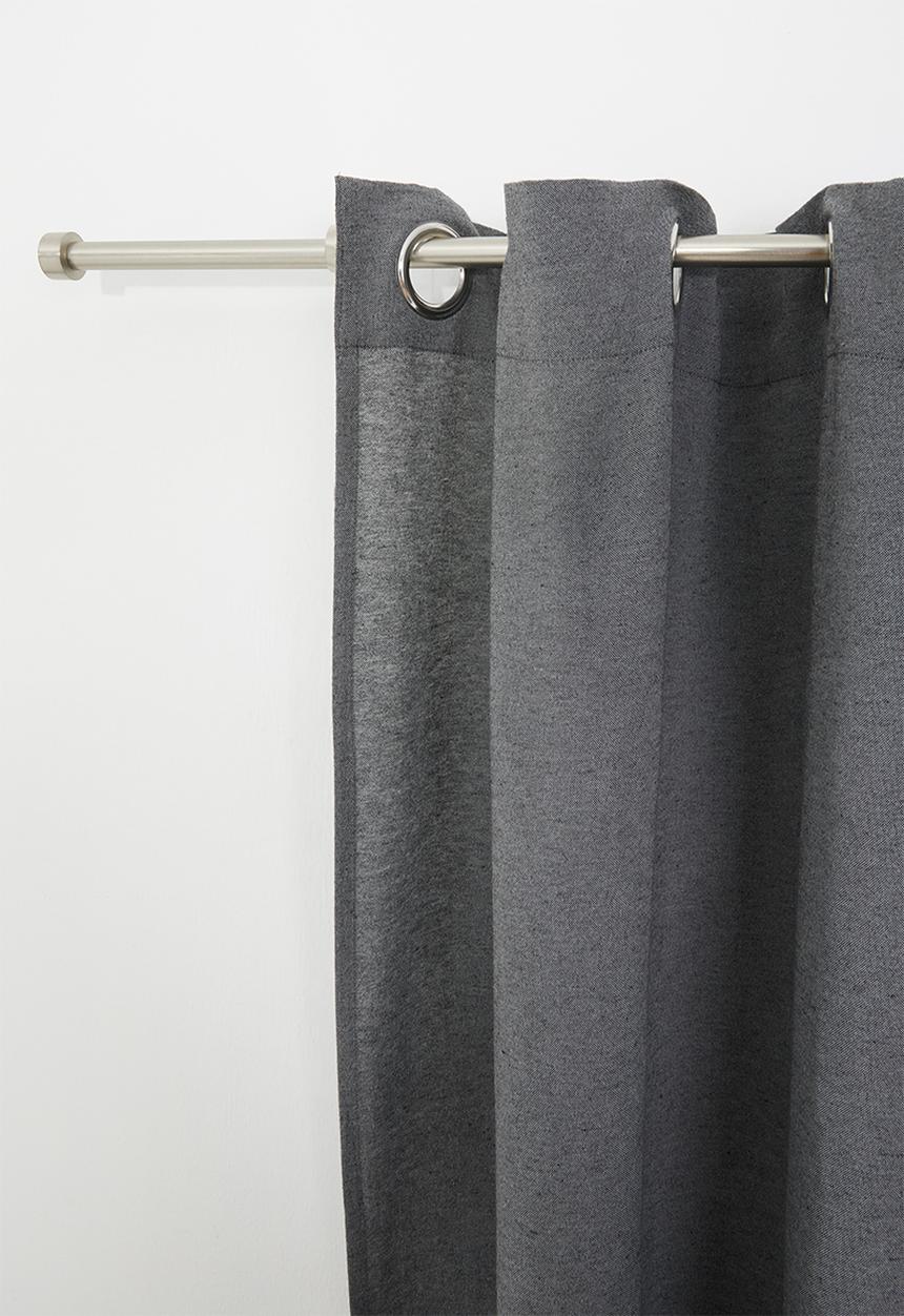 H&S - Rey eyelet curtain - charcoal