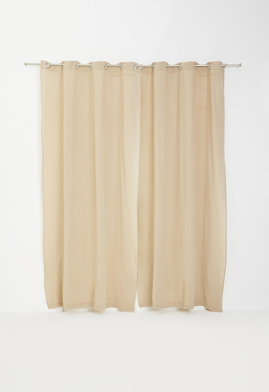 H&S - Rey eyelet curtain - natural