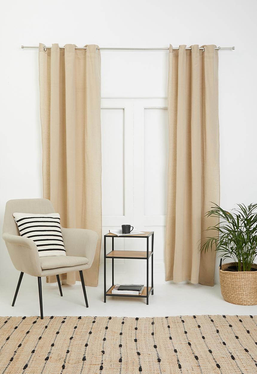 H&S - Rey eyelet curtain - natural