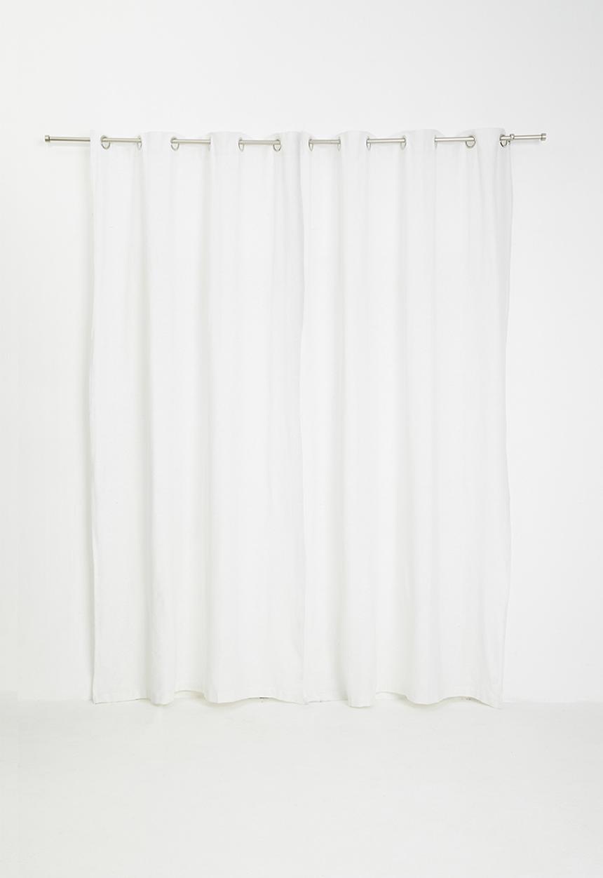 H&S - Rey eyelet curtain - white