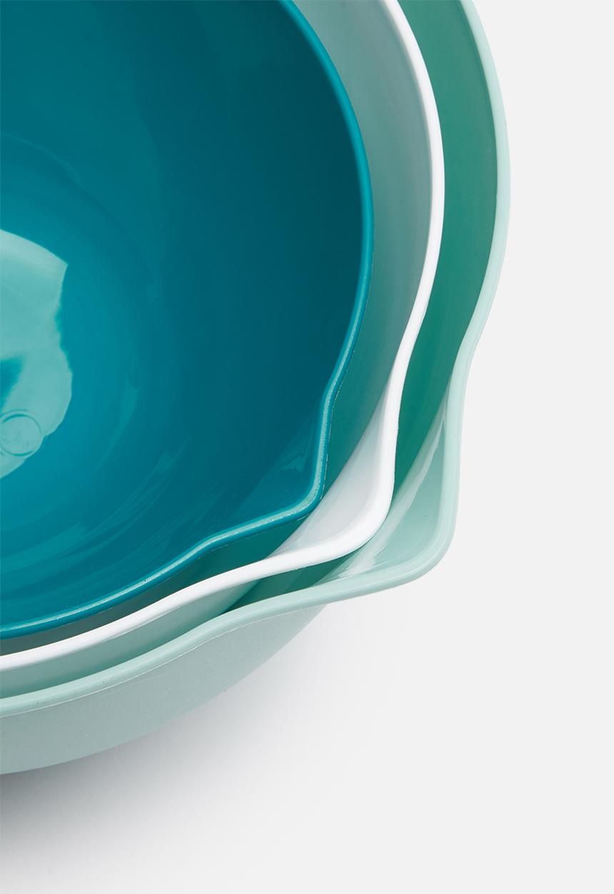 Excellent Houseware - Mixing bowl set - multi blue