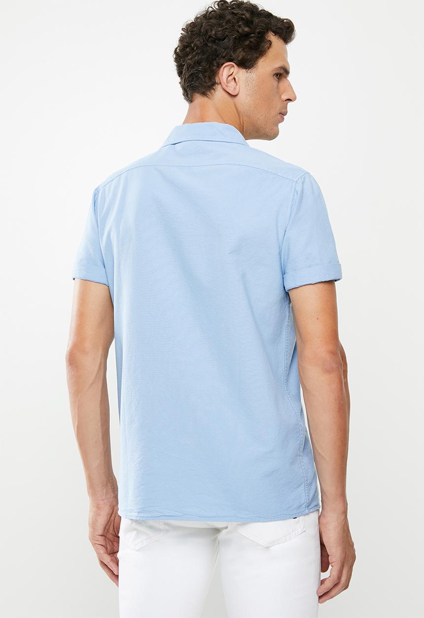 Superbalist - Cuban collar shirt - blue