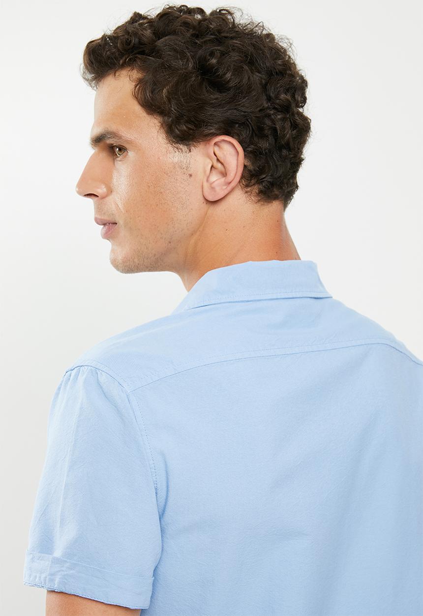 Superbalist - Cuban collar shirt - blue
