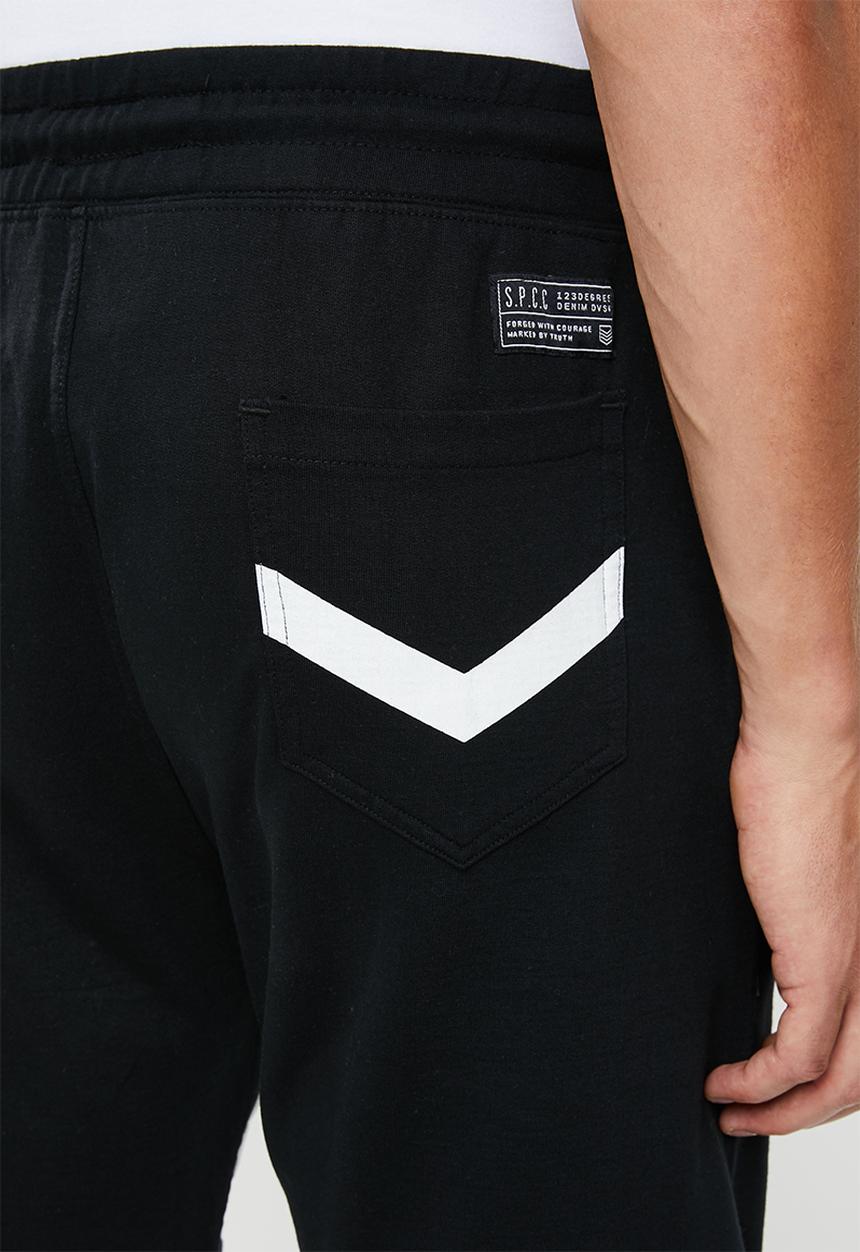 S.P.C.C - Printed knit shorts - black
