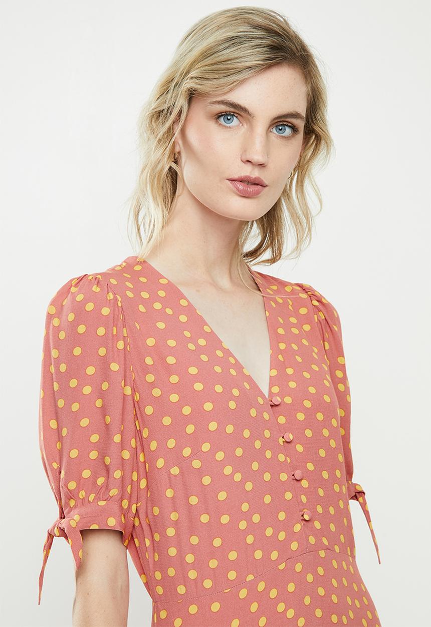 MANGO - Dress blondie - pink