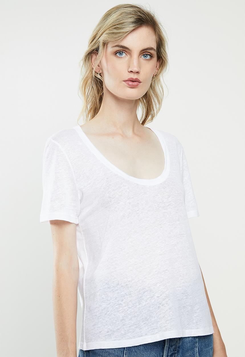 MANGO - Short sleeve tee - white
