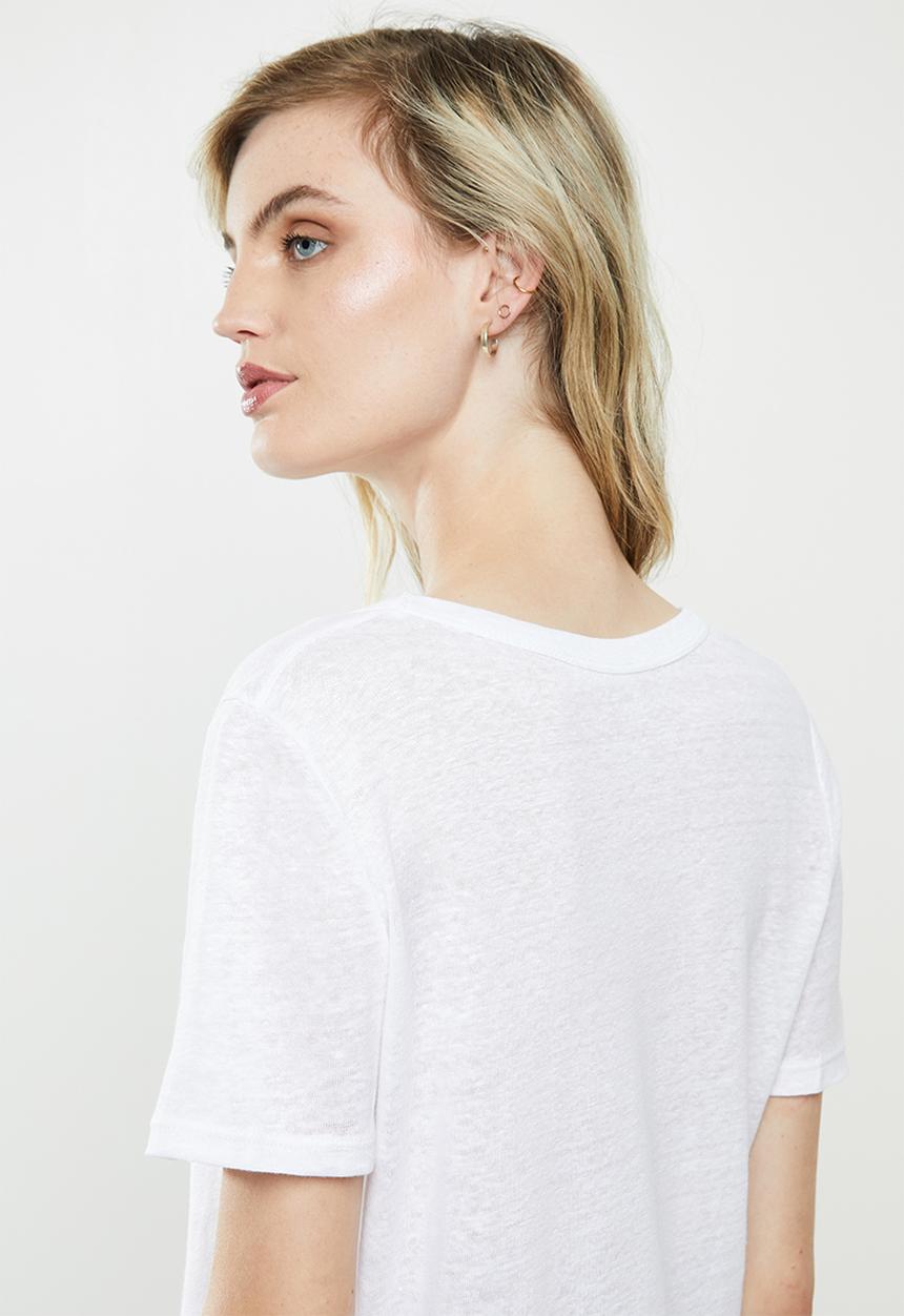 MANGO - Short sleeve tee - white
