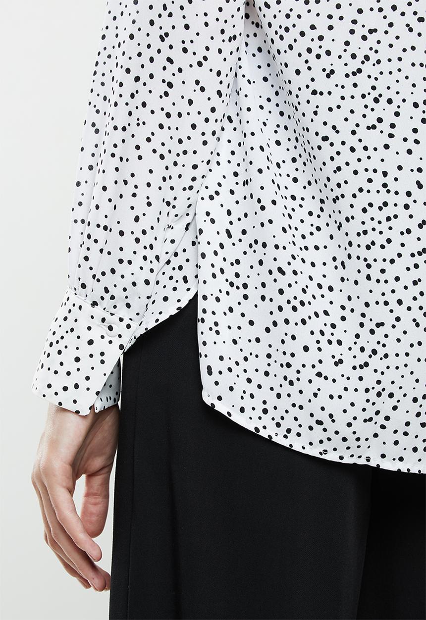 MANGO - Flowy blouse - white