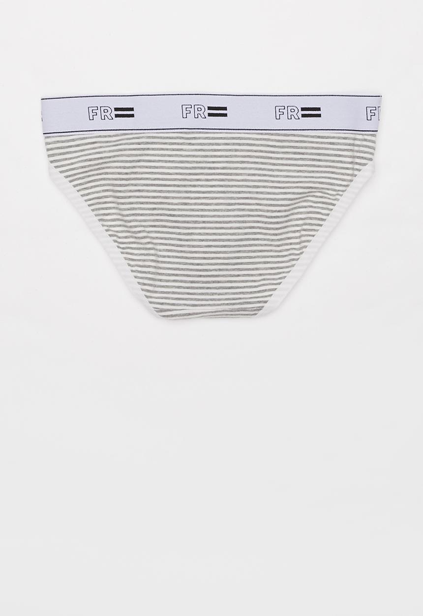 Cotton On - Girls bikini brief - grey & white 