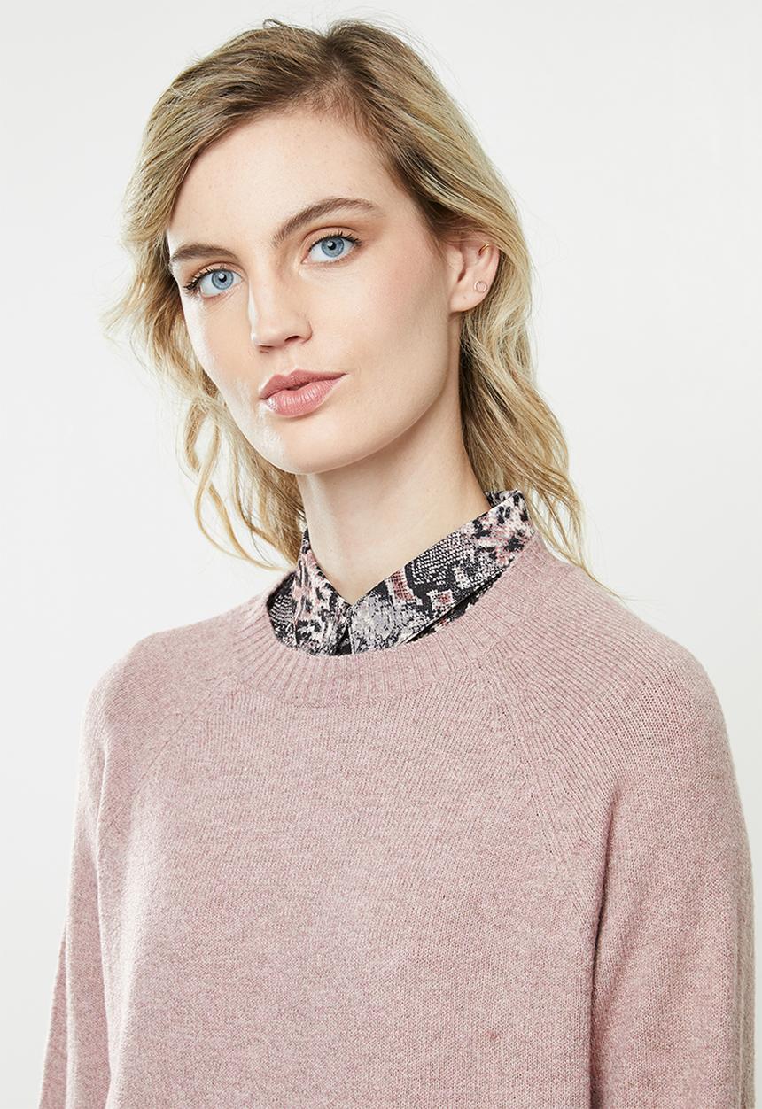Jacqueline de Yong - Platinum pullover - woodrose