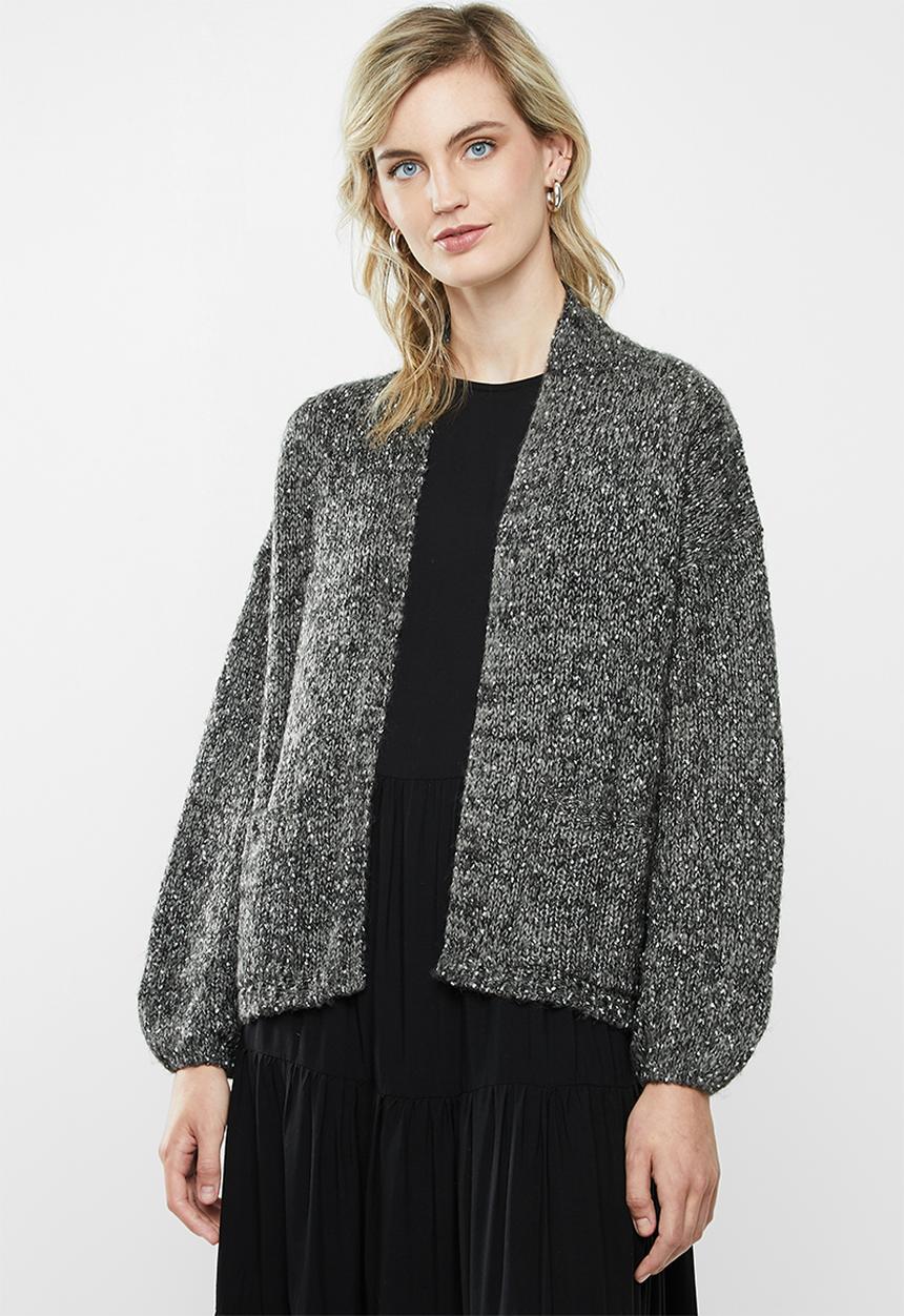 Jacqueline de Yong - Casey cardi - dark grey
