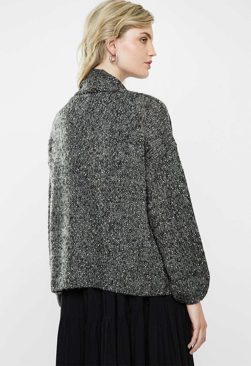 Jacqueline de Yong - Casey cardi - dark grey