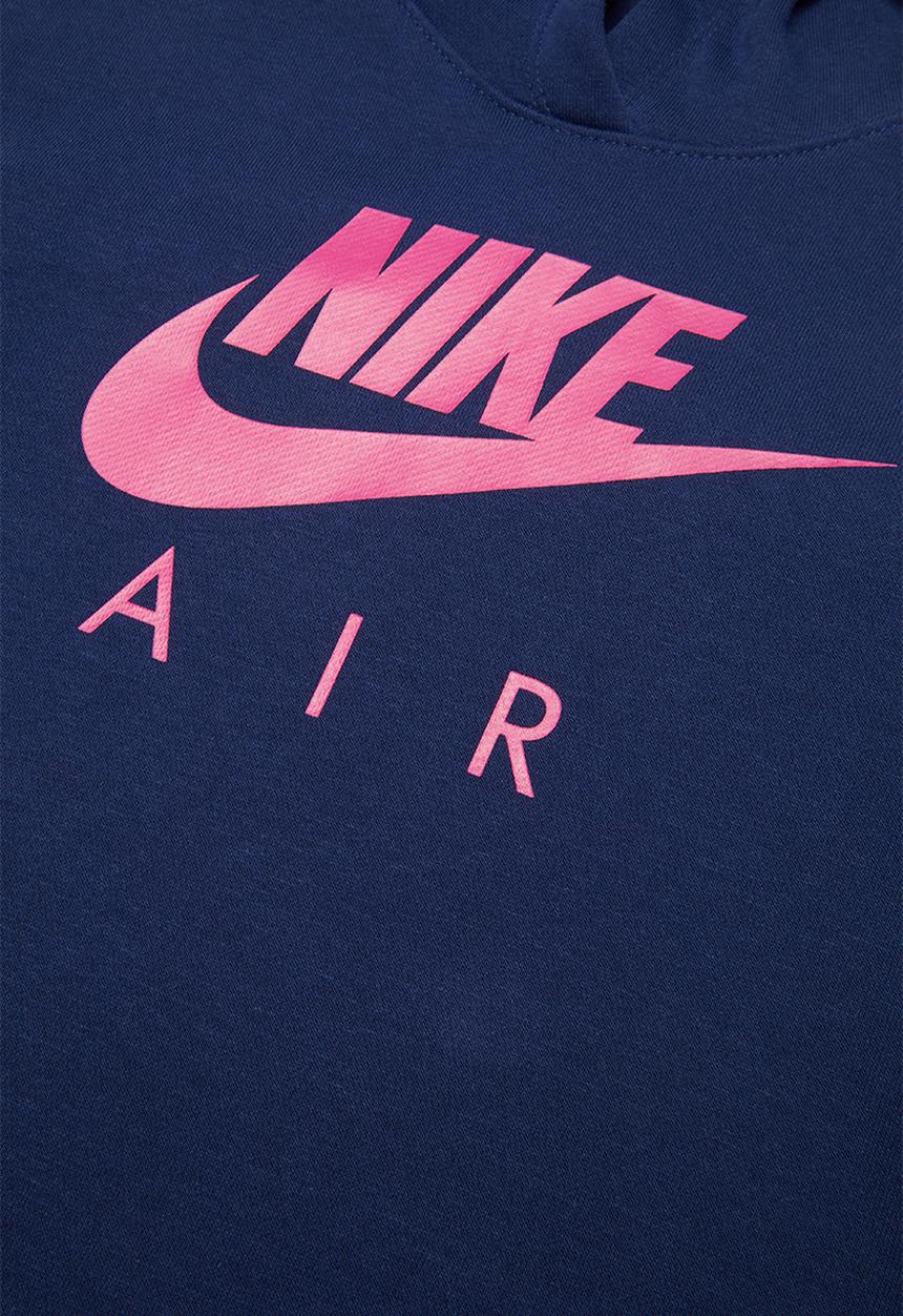 Nike - Girl Nike Air crop hoodie - blue & pink 