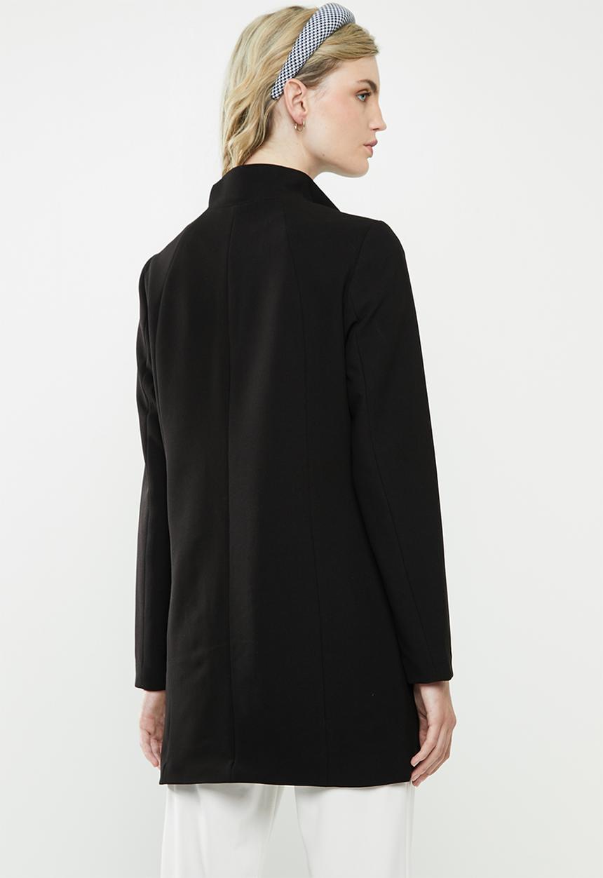 Jacqueline de Yong - Hana high neck coat - black