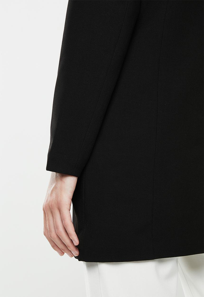 Jacqueline de Yong - Hana high neck coat - black