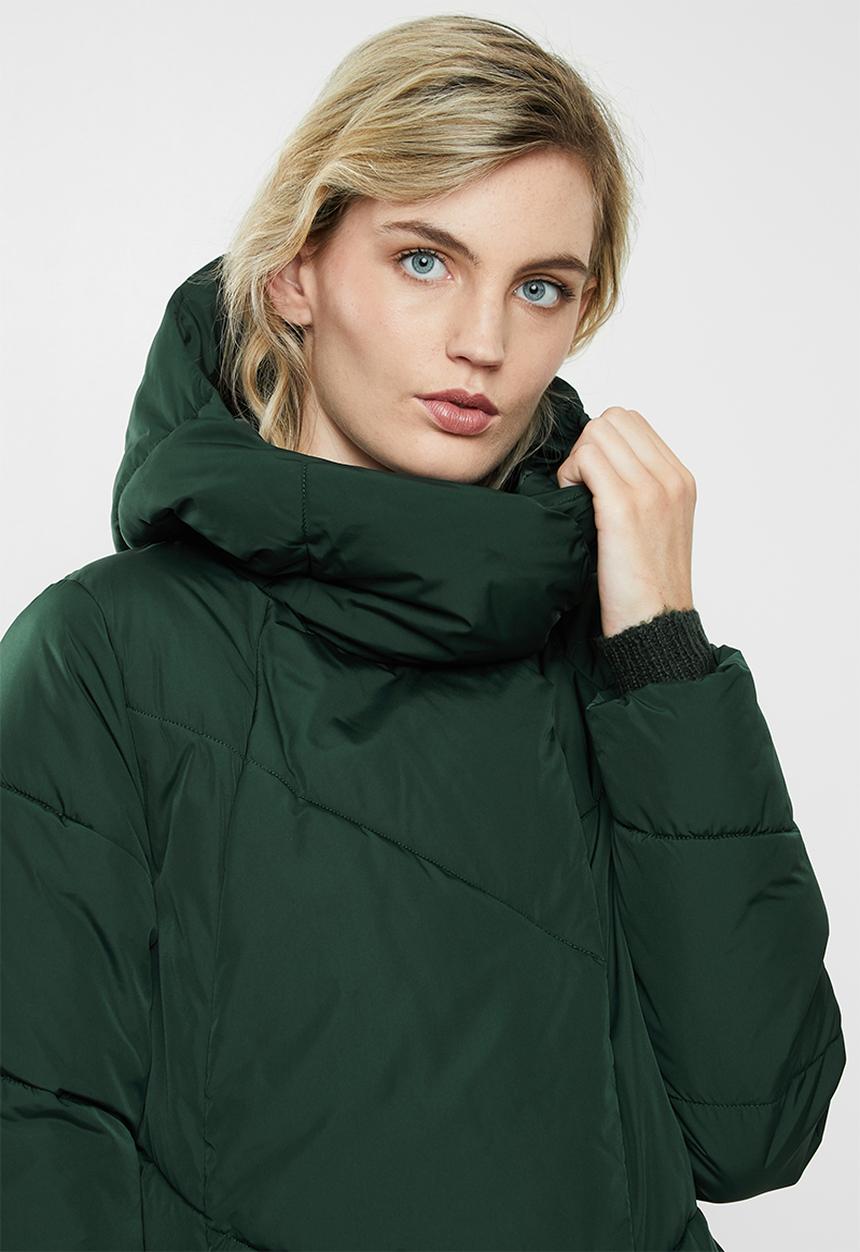 Jacqueline de Yong - Lidya padded hood jacket - scarab green